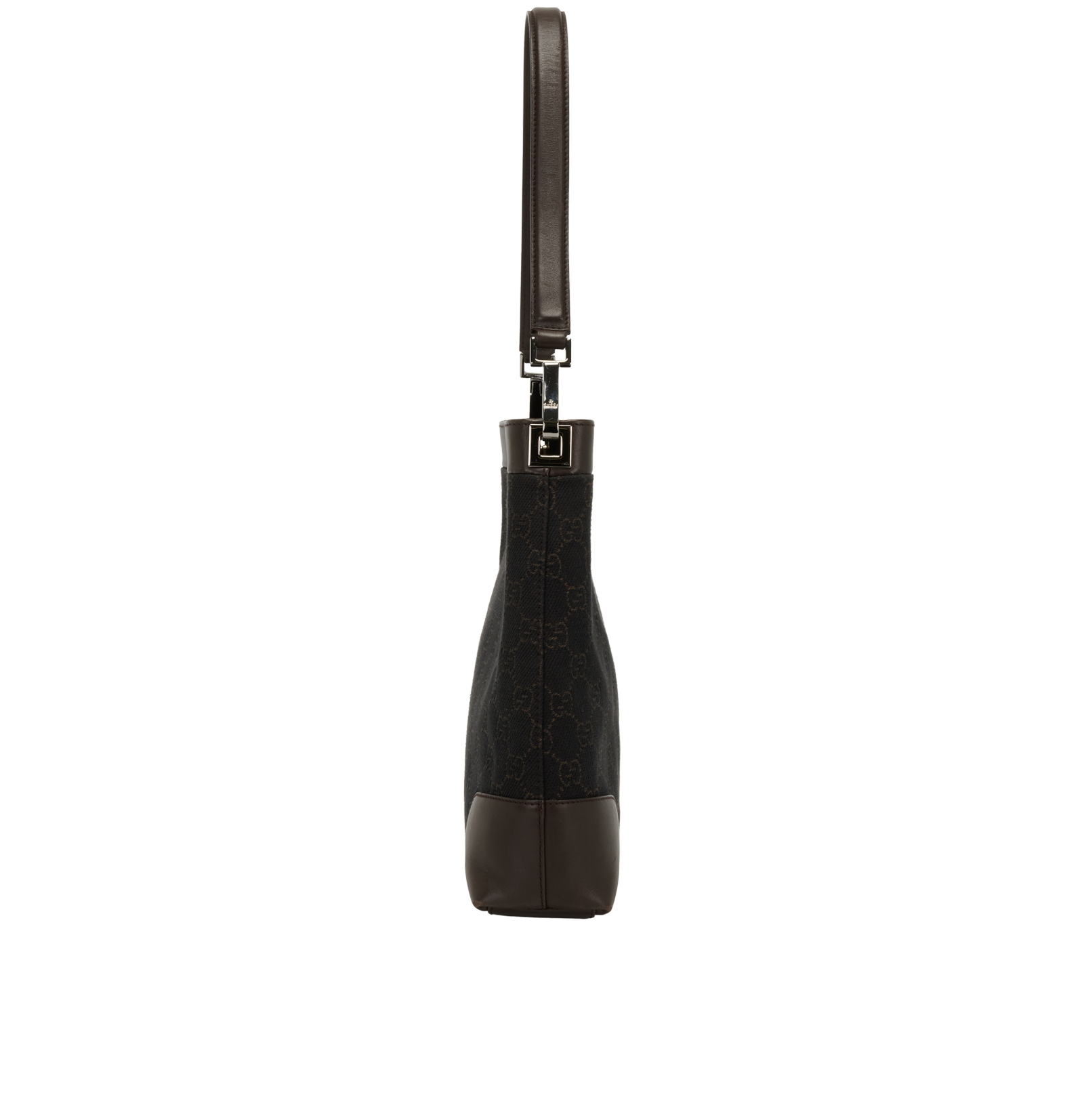 Vintage GG Shoulder Bag, &pound;350, Handbags, Brown, Leather, Side view